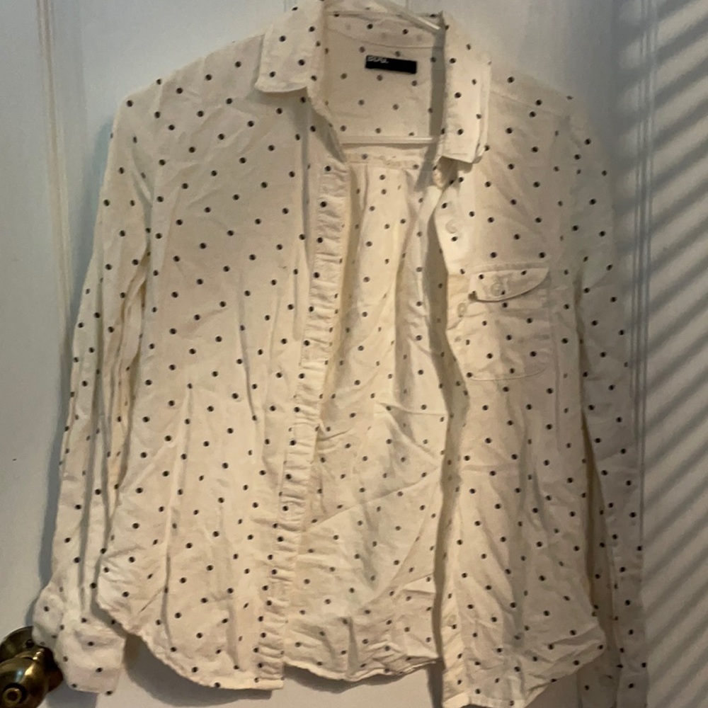 Urban Outfitters BDG polka dot button down shirt